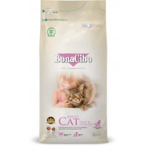 BONACIBO Adult Cat Light & Sterilised 2kg