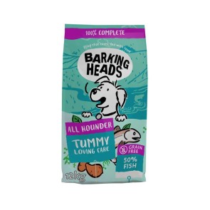 BARKING HEADS kuivtoit koertele Tummy Loving Care Kala 2 kg