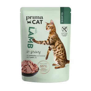 PrimaCat Classic kassieine lambaliha kastmes 28x85g (KAST)