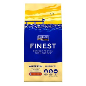 Fish4Dogs kutsika täissööt valge kala väike graanul 1,5 kg