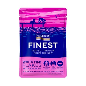 Fish4Dogs koera einekotike Finest Flakes valge kala ja lõhe 100 g 1 tk