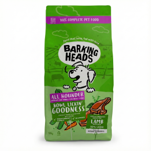 BARKING HEADS kuivtoit koertele Bowl Lickin Goodness lambalihaga 12 kg