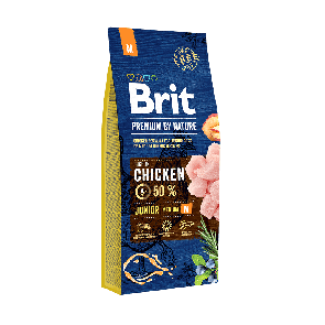 Brit Premium by Nature Junior M koeratoit 15 kg