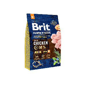 Brit Premium by Nature Junior M koeratoit 3 kg