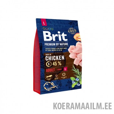 Brit Premium by Nature Adult L koeratoit 3 kg
