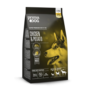 PrimaDog täistoit kana-kartuli kõikidele täiskasvanud koertele 2 kg