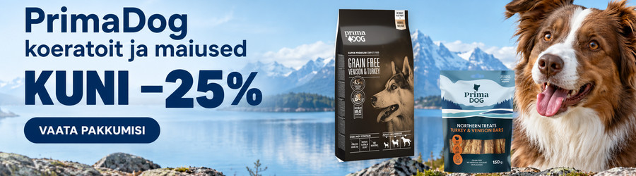 PrimaDog koeratoit ja maiused kuni &minus;25%